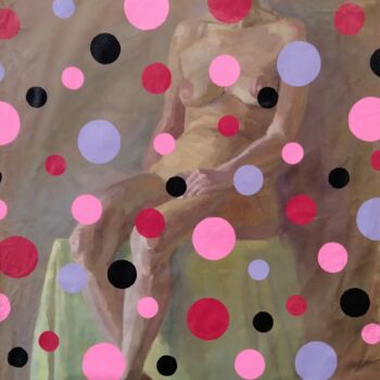 Pittura intitolato "naked woman 2" da Kyrylo Bondarenko, Opera d'arte originale, Olio Montato su Telaio per barella in legno