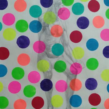 Painting titled "Yayoi Kusama 11" by Kyrylo Bondarenko, Original Artwork, Acrylic