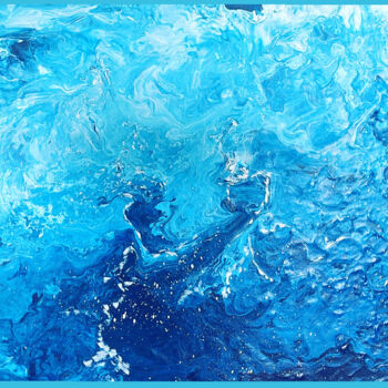 Painting titled "Sea" by Eda Kızmaz, Original Artwork, Acrylic