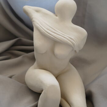 Sculpture titled "118_JOY" by L'Atelier De Nanou, Original Artwork, Terra cotta
