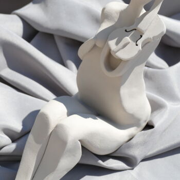 Sculpture titled "123_FANTAISIE MUSIC…" by L'Atelier De Nanou, Original Artwork, Terra cotta