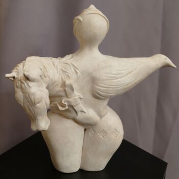 Escultura intitulada "193 - TRIADE de la…" por L'Atelier De Nanou, Obras de arte originais, Terracota