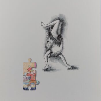 Dessin intitulée "Voilààà" par Laurent Fierdehaiche, Œuvre d'art originale, Encre