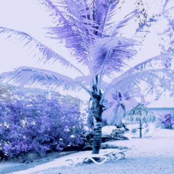 Fotografía titulada "Violet beach" por L.Kissner, Obra de arte original, Fotografía digital