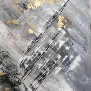 Malerei mit dem Titel "Space Drift" von L.Kissner, Original-Kunstwerk, Acryl