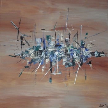 Painting titled "«La Batterie»" by Laetitia Meulensteen Voutat, Original Artwork, Acrylic