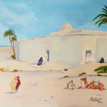 Peinture intitulée "Maqam, The Resting…" par L'Orientaliste, Œuvre d'art originale, Huile