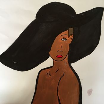 Peinture intitulée "Black women" par Lp19, Œuvre d'art originale, Acrylique