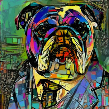 Digital Arts titled "Raymond - Gouache/i…" by L.Roche, Original Artwork, Acrylic