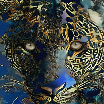"Leopardo grand lujo" başlıklı Dijital Sanat L.Roche tarafından, Orijinal sanat, Akrilik