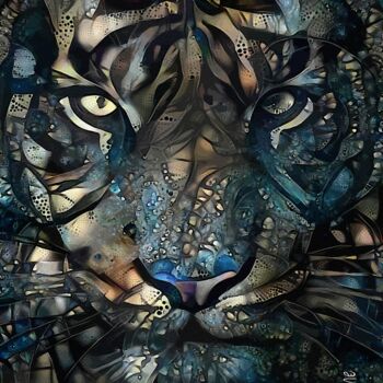 Artes digitais intitulada "Crystal Tiger" por L.Roche, Obras de arte originais, Acrílico