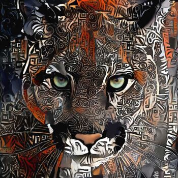 Arts numériques intitulée "Puma 550" par L.Roche, Œuvre d'art originale, Acrylique