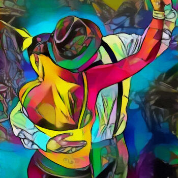 Arte digital titulada "Tango de Verano" por L.Roche, Obra de arte original, Acrílico