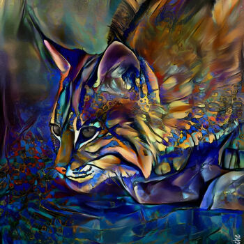 Arts numériques intitulée "Sed, Lynx" par L.Roche, Œuvre d'art originale, Travail numérique 2D
