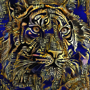 Цифровое искусство под названием "Doro, Tiger" - L.Roche, Подлинное произведение искусства, 2D Цифровая Работа