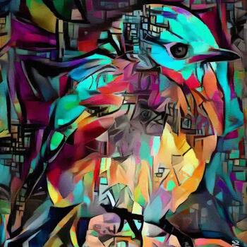 Digital Arts titled "Pikui, bird" by L.Roche, Original Artwork, 2D Digital Work