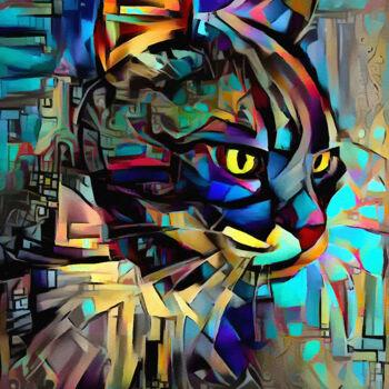 数字艺术 标题为“Zangano, cat” 由L.Roche, 原创艺术品, 丙烯