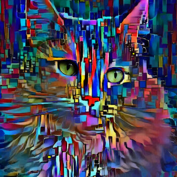 Цифровое искусство под названием "Dessa,cat" - L.Roche, Подлинное произведение искусства, Акрил