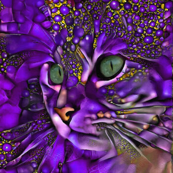 Arte digital titulada "Boobah, cat" por L.Roche, Obra de arte original, Acrílico