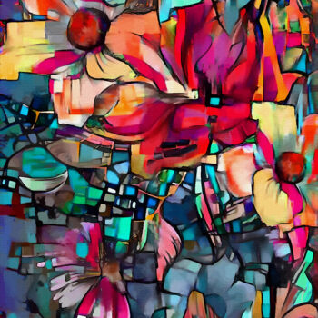 Arte digital titulada "Bouquet de Novembre" por L.Roche, Obra de arte original, Trabajo Digital 2D