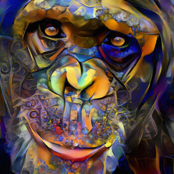 Digital Arts titled "Alp 1er, Monkey" by L.Roche, Original Artwork, Acrylic
