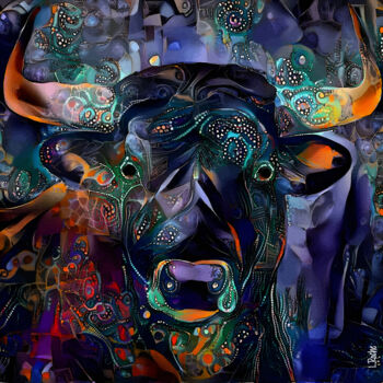 Digital Arts titled "El Torito 22" by L.Roche, Original Artwork, Acrylic