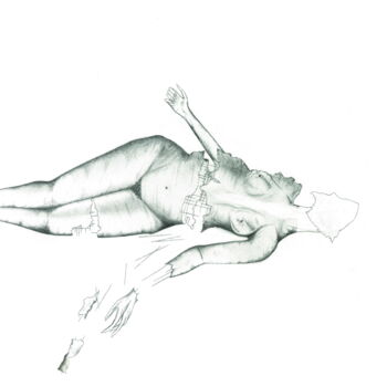 Dessin intitulée "la mort modifié I" par La Nuité, Œuvre d'art originale, Crayon