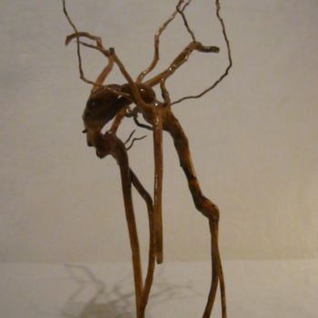 Sculpture titled "Baiser branché" by Kiti Bois-Verre, Original Artwork