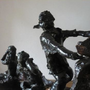 Скульптура под названием "Le syndrome du Tita…" - Kiti Bois-Verre, Подлинное произведение искусства