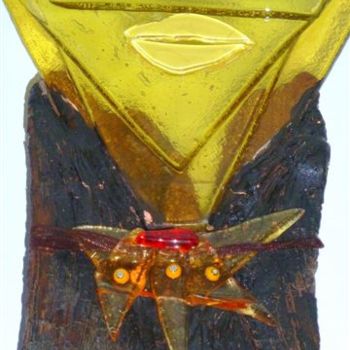 Sculpture titled "Femme en bikini ( d…" by Kiti Bois-Verre, Original Artwork