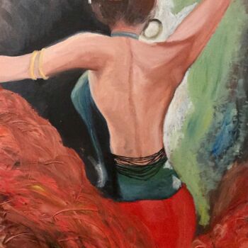 Pittura intitolato "Ballerina di Flamen…" da Labirint, Opera d'arte originale, Olio