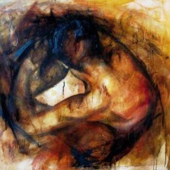 Painting titled "Corpomorfosi" by Sabrina Carletti, Original Artwork