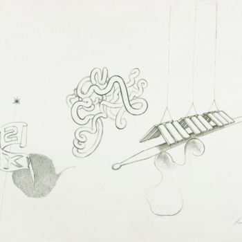 Drawing titled "Selective Pressure" by Lacey Stinson, Original Artwork, Pencil