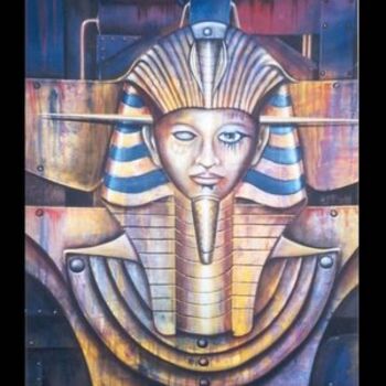 Painting titled "Tutankamon" by Carlos Vico Lacosta, Original Artwork