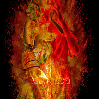Digital Arts titled "The Witch" by Lacreaption, Original Artwork, 2D Digital Work