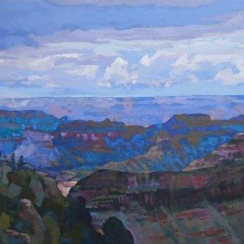 Peinture intitulée "Grand Canyon" par Lada Korobeynikova, Œuvre d'art originale