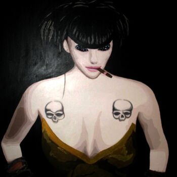 Digital Arts titled "Skull Princess" by Lady Caviar, Original Artwork