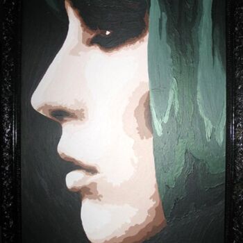 Peinture intitulée "verte.jpg" par Lady Caviar, Œuvre d'art originale