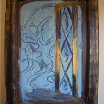 Painting titled "Open Window" by Lady Carolyne, Original Artwork, Oil