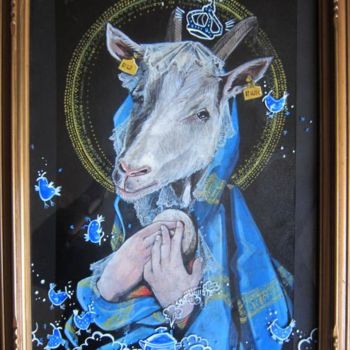 Peinture intitulée "sainte picodon" par Lady Pocket, Œuvre d'art originale