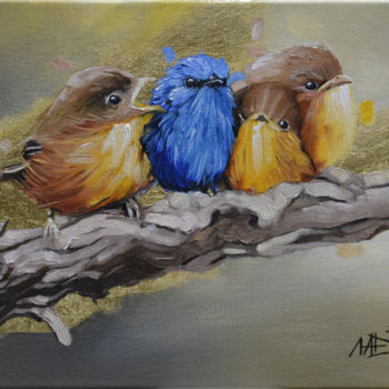 "BIRDS" başlıklı Tablo Artem Lozhkin tarafından, Orijinal sanat, Petrol