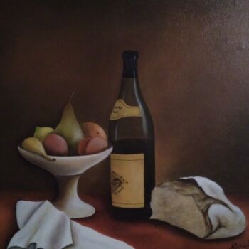 Peinture intitulée "A table #artistsupp…" par Laetitia Chambault, Œuvre d'art originale, Huile