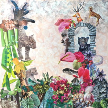 Peinture intitulée "la-jungle" par Laetitia De Gaulle, Œuvre d'art originale