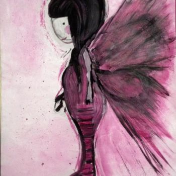 Drawing titled "Fairy" by Tilaë, Original Artwork, Pastel