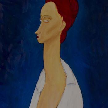 Painting titled "Lunia Czechowska" by Tilaë, Original Artwork, Oil