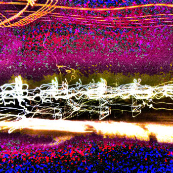 Digitale Kunst getiteld "Lumières dansantes" door Laëtitia Payet (Lëty Création), Origineel Kunstwerk, Light Painting