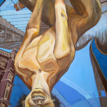 Peinture intitulée "L'acrobate" par Laetitia Rouffart, Œuvre d'art originale, Acrylique