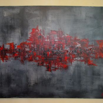 Painting titled "abstraction66" by Cédric Colin, Original Artwork, Acrylic
