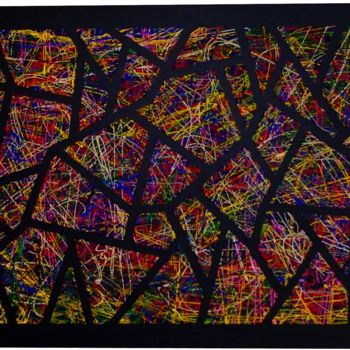 Painting titled "ABSTRACTION08" by Cédric Colin, Original Artwork, Acrylic