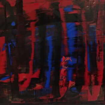 Painting titled "Modern" by Laetitia Houiche, Original Artwork, Acrylic